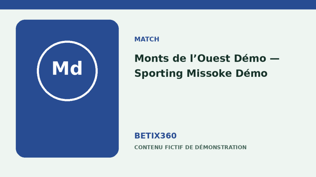 Monts de l’Ouest Démo — Sporting Missoke Démo
